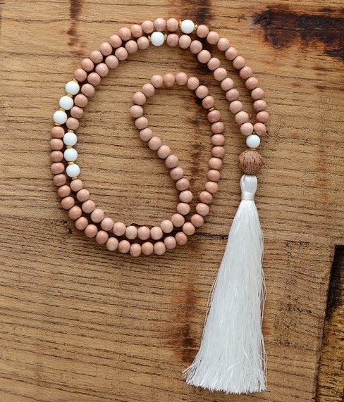 108 Beads Meditation Mala Necklace 8MM Wood Beads