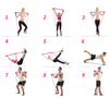 Yoga Pilates Bar Stick Exerciser Pull Rope Gym Workout Pilates Trainer