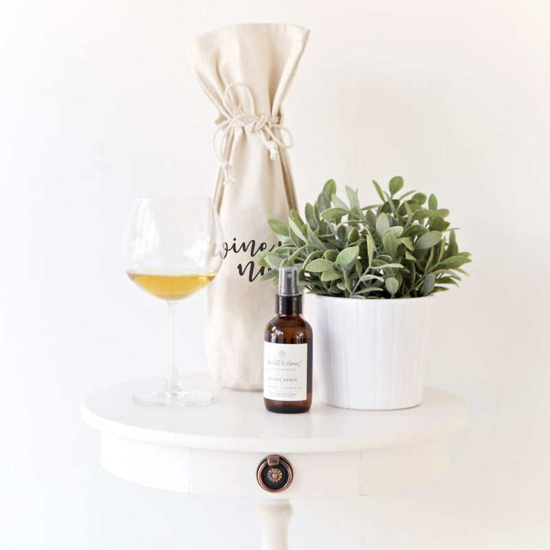 Wine Not Cotton Canvas Wine Bag