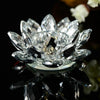 7 Colors Lotus Crystal Glass Lotus Flower Candle