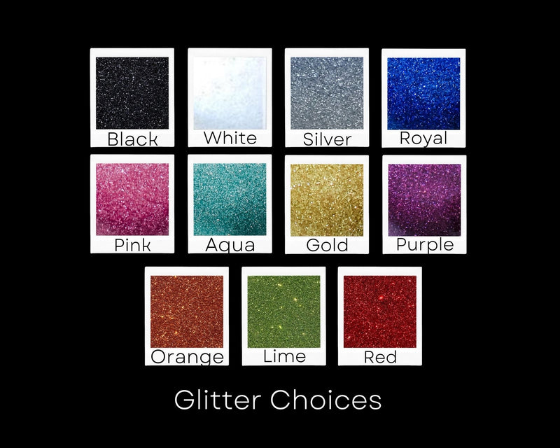 Wine The Glue Glitter Wine Glass