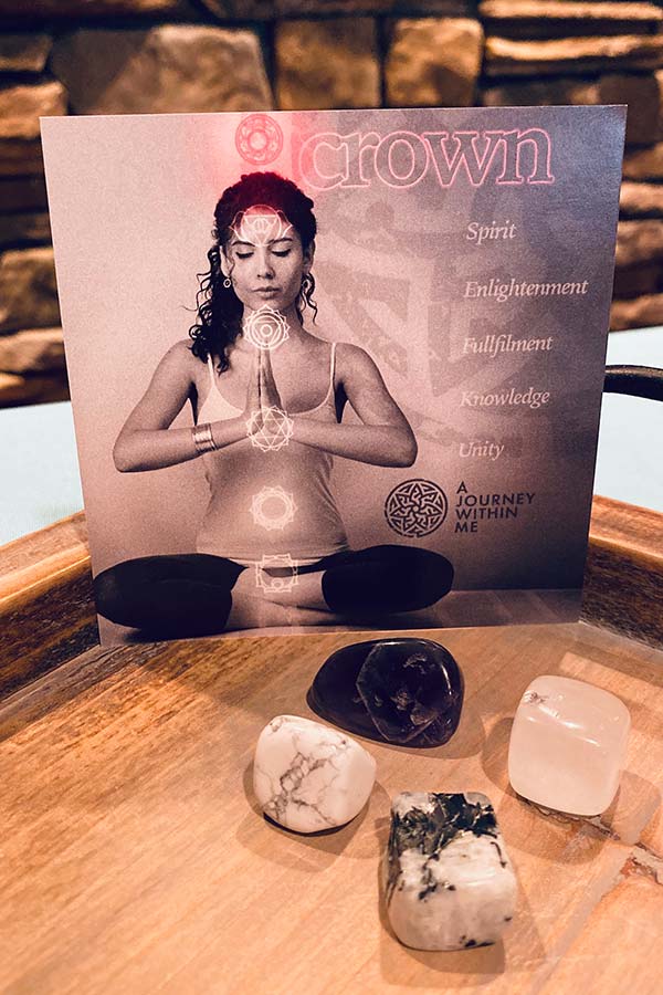 Crown Chakra: Roller & Stone Set