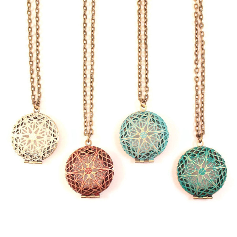 Oil Diffuser Locket Necklace
